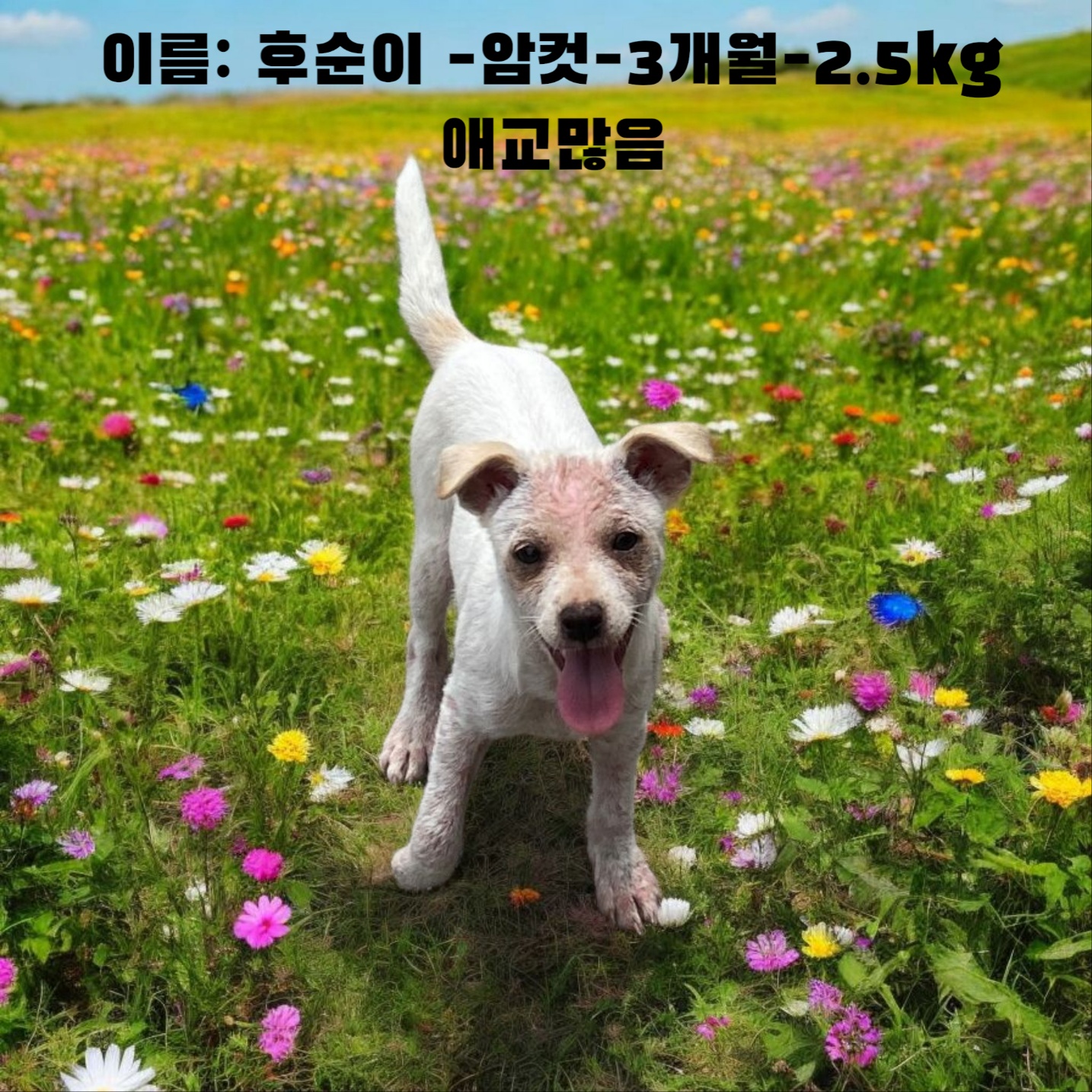 [개] 진도믹스견 경북-성주-2025-00175 유기동물 배경 이미지 입니다.