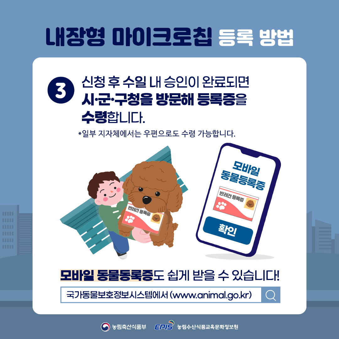 동물등록 절차 5단계